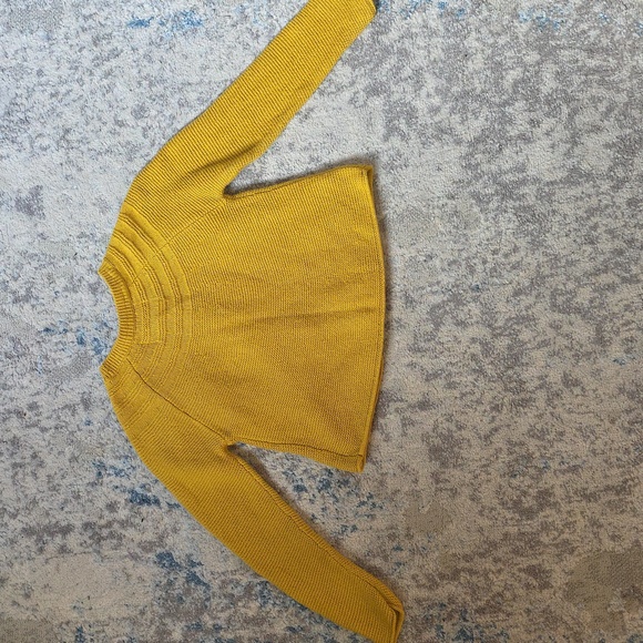 Mini Boden Size 2T 3T Mustard Yellow Buttoned Cardigan - Picture 4 of 4